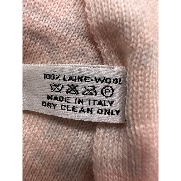 CDS01. Christian Dior Pink & Gray Monogram Wool Scarf - Picture 5 of 5